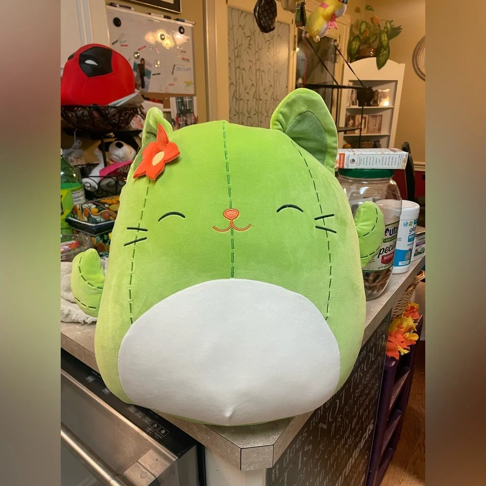 Squishmallows 16 Inch Ms. Miss The Green Cactus Cat